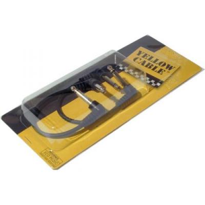YELLOW CABLE Jack Guitare 20cm (Par 2) Coud&eacute;s - Yellow C&acirc;ble P020c