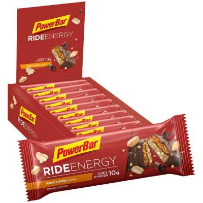 POWERBAR  Rideenergy 55g 1 Unit Peanut And Caramel Protein Bar Rouge
