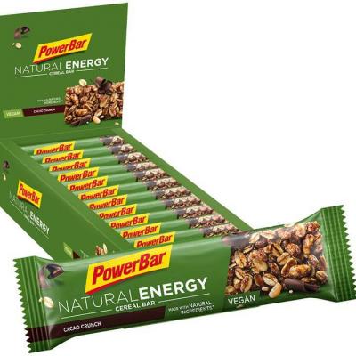 POWERBAR Barre &eacute;nerg&eacute;tique Natural Energy Cereal Cacao-Crunch 24 pi&egrave;ces/bo&icirc;te