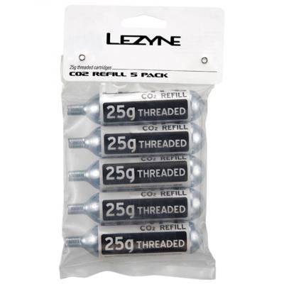 LEZYNE Lot de 5 Cartouches avec Filetage  Co2, 25 g