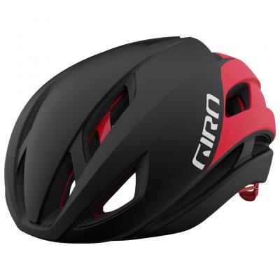 GIRO  Eclipse Casque de v&eacute;lo pour Hommes, Noir Mat/Blanc/Rouge, L