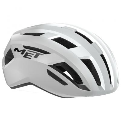 Casque de route MET Vinci (MIPS) - Blanc argent&eacute;} - L}, Blanc argent&eacute;}