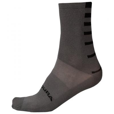 ENDURA Paire de chaussettes coolmax rayees jaune gris