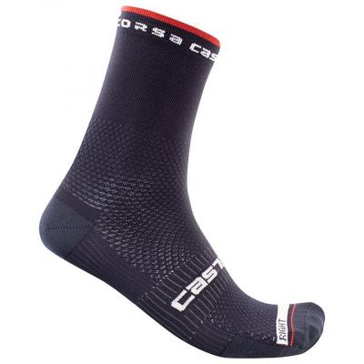 Castelli Rosso Corsa Pro 15 Socks - Savile Blue} - S/M}, Savile Blue}