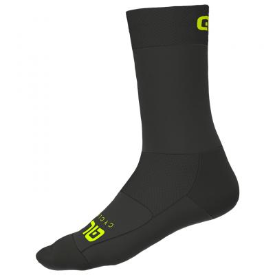 ALE Al&eacute; - Team Socks - Chaussettes de cyclisme taille 40-43 - M, noir