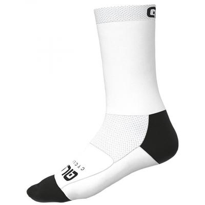 ALE Al&eacute; - Team Socks - Chaussettes de cyclisme taille 40-43 - M, blanc