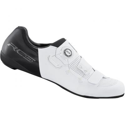 SHIMANO  Chaussure v&eacute;lo route Rc502 White Homme Blanc/Noir taille 41
