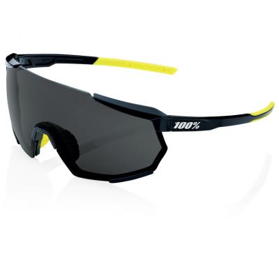 100% Lunettes 100 racetrap 3 0 noir brillant verres fumes