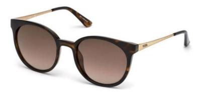 GUESS Lunettes de soleil  Gu7503 col. 52f Femme Ronds Havana