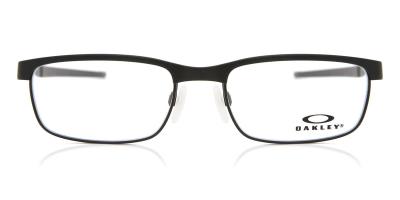 OAKLEY  Homme OX3222 STEEL PLATE 322201 Montures optiques M&eacute;tal Noir Transparent Carr&eacute; Normale
