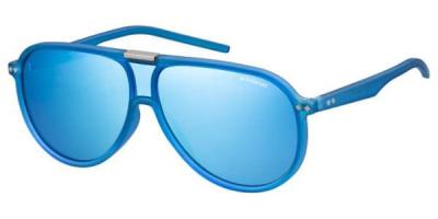 POLAROID  PLD 6025/S Sunglasses, 15M/JY Light Blue, 99 Unisex