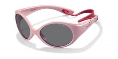 POLAROID Lunettes de soleil  Pld 8010/s col. nm9/y2 Enfants Ronds Rose