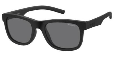 POLAROID Lunettes de soleil  Pld 8020/s col. yyv/y2 Enfants Carr&eacute; Noir