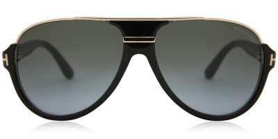 TOM FORD Lunettes de soleil  FT0334 DIMITRY Lunettes de soleil, Noir/Vert, 59 mm