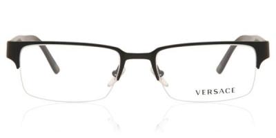 VERSACE  Homme  VE1184 1261 Montures optiques M&eacute;tal Noir Carr&eacute; Normale