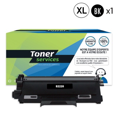 TONER SERVICES Compatible Brother TN2220 Toner Noir TN2220 (BTTN2220/TN2010)