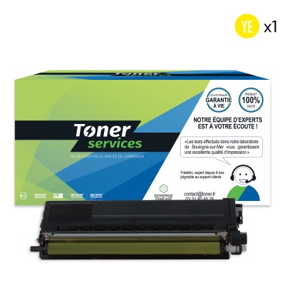 TONER SERVICES Compatible Brother TN325 Toner Jaune TN325Y (BTTN325YR)