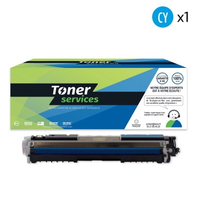 TONER SERVICES Compatible HP 130A Toner Cyan CF351A (HT130C/CF351A)