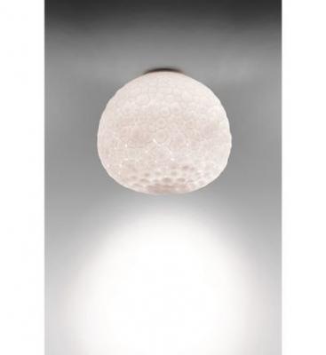 ARTEMIDE Applique Meteorite LED verre blanc / Plafonnier - &Oslash; 15 cm - 