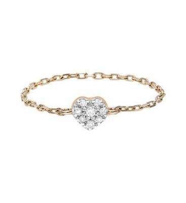 DJULA Bague Cha&icirc;ne C&acute;ur Magic Touch