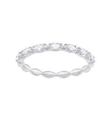 SWAROVSKI BIJOUX Swarovski Bague Vittore Marquise, Blanc, M&eacute;tal rhodi&eacute;