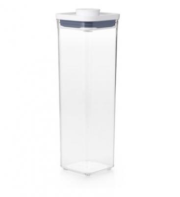 OXO  Bo&icirc;te de conservation POP petite carr&eacute;e haute, Blanc, 2.1 L