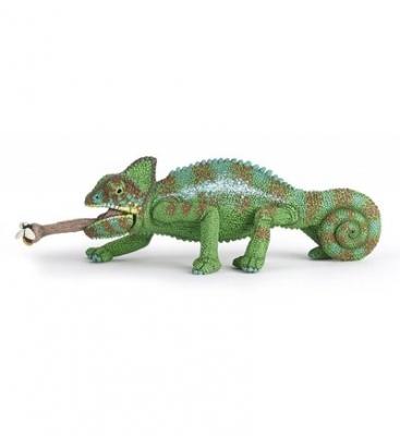 PAPO Figurine Cam&eacute;l&eacute;on -  - Figurine verte avec des taches oranges - Pour enfants &agrave; partir de 3 ans