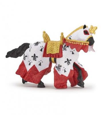 PAPO Figurine Cheval du roi Arthur rouge 