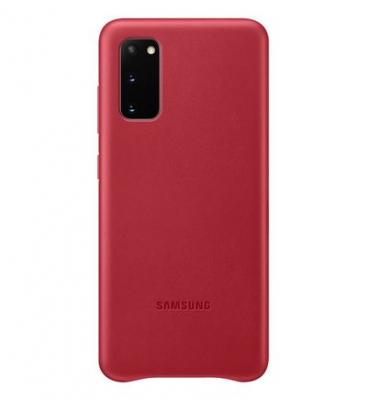 SAMSUNG  ef-vg980lr - coque cuir galaxy s20 rouge bordeaux