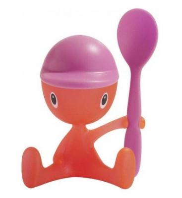 ALESSI SPA Coquetier rose en r&eacute;sine Hugo Alessi Rose Alessi