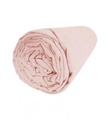 BLANC CERISE Drap housse en lin lav&eacute; bonnet 30cm, R&Ecirc;VE DE LIN