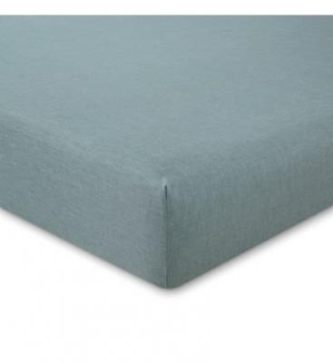 RALPH LAUREN HOME Drap housse en percale de coton bleu, Oxford 