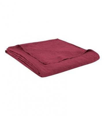 BLANC CERISE Drap plat en lin lav&eacute;, R&Ecirc;VE DE LIN