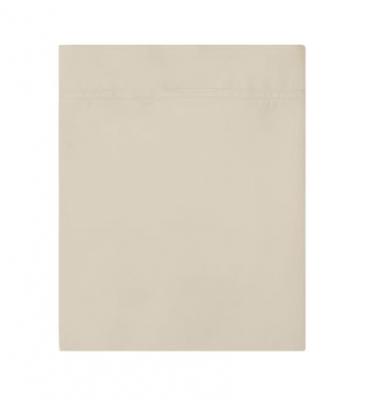 YVES DELORME Drap plat en satin vert, Triomphe 