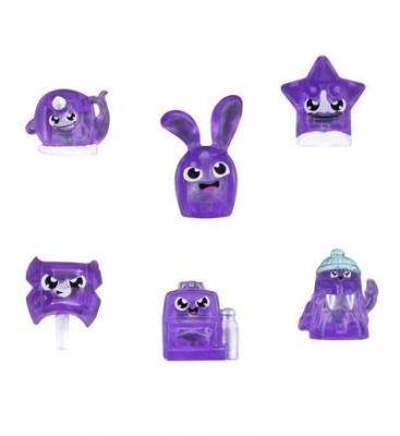 HASBRO Figurine hanazuki : pack de 5 tr&eacute;sors et 1 hemka : violet