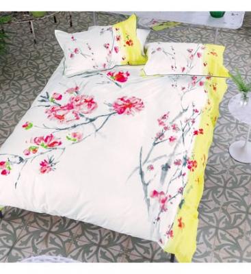 DESIGNERS GUILD Housse de couette imprim&eacute;e en satin de coton, Oriental Flower
