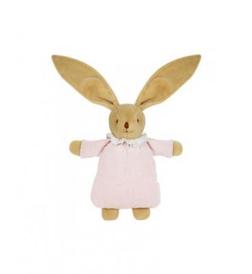 TROUSSELIER  - Lapin Nid d'Ange Doudou - Lin Rose Poudr&eacute; 20Cm