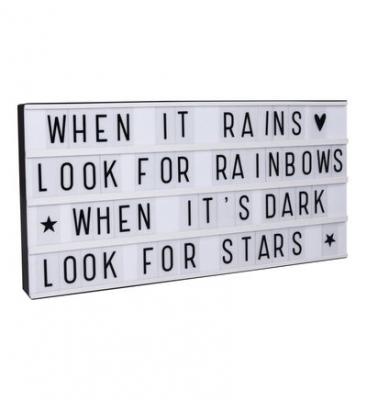 A LITTLE LOVELY COMPANY Little Lovely Xl Light Box Argent&eacute;