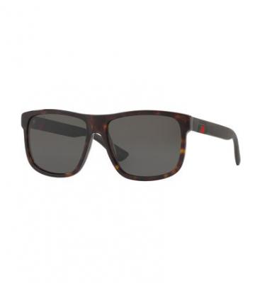 GUCCI  GG0010S 003 Montures de Lunettes, Marron (Avana/Grey), 58 Homme
