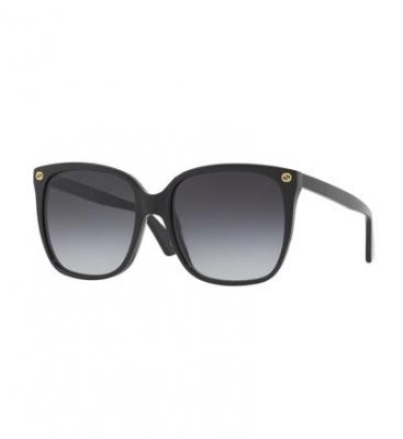 GUCCI  Lunettes de Soleil GG0022S Black/Grey Shaded 57/18/140 femme