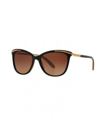 RALPH LAUREN  Femme  RA5203 1090T5 Lunettes de soleil Ac&eacute;tate Noir Marron Cat Eye Polaris&eacute; Ombr&eacute;