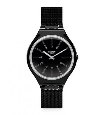 SWATCH Montre -  - SVOB100M - Bracelet M&eacute;tal Noir - Bo&icirc;tier Plastique - &Eacute;tanch&eacute;it&eacute; 30m 