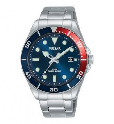 PULSAR Montre  En Acier Gris