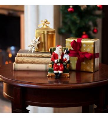 VILLEROY & BOCH Christmas Toys P&egrave;re No&euml;l sur son fauteuil Multicolore 