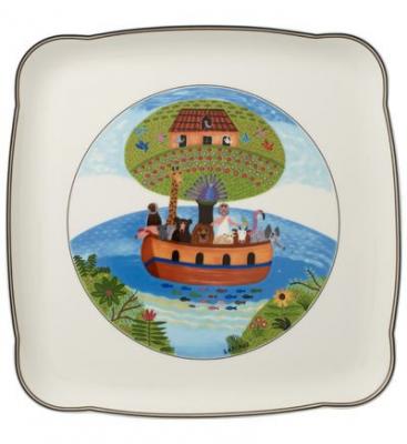 VILLEROY & BOCH Charm & Breakfast Design Naif Plat carr&eacute; Multicolore 