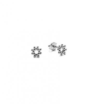 AGNES DE VERNEUIL Puces argent mini soleil