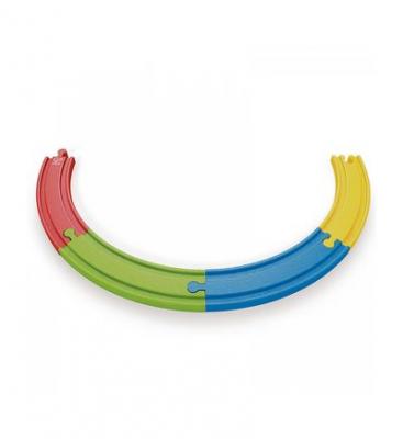 HAPE  - E3804 - Circuit de Train en Bois - Rail - Multicolore 