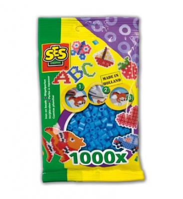  SES Creative perles Beedzde repassage en plastique 1000 pi&egrave;ces bleu