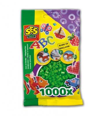  SES Creative perles Beedzde repassage en plastique 1000 pi&egrave;ces vert 