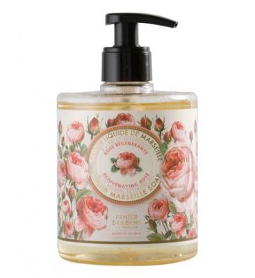 PANIER DES SENS  - Rose R&eacute;g&eacute;n&eacute;rante Savon Liquide de Marseille 500 ml